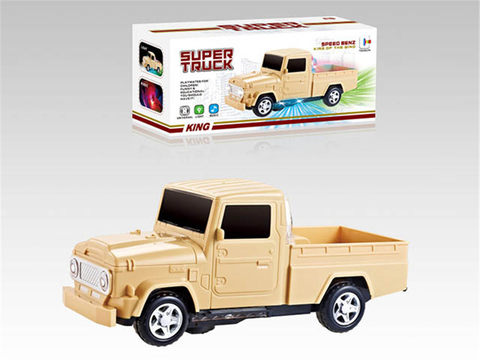 Electric old Toyota pickup truck with lights and music