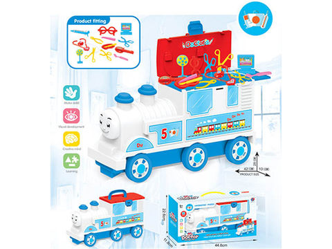 Train medical equipment storage cart
