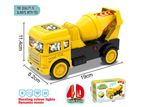 Electric universal engineering truck mixer truck with light and music