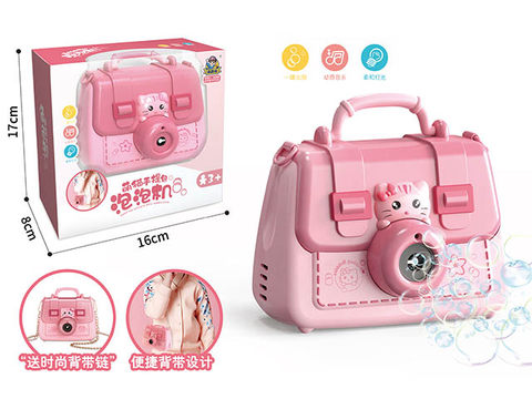 Cute cat handbag electric bubble machine