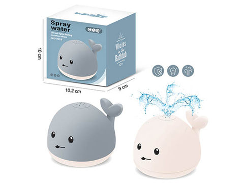 Electric induction water-spraying baby whale