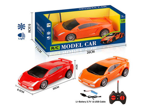 1:18 Four-way remote control car Lamborghini (including electricity)