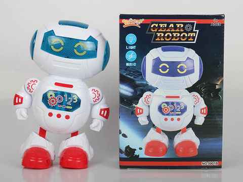 Electric dancing robot with lights and music
