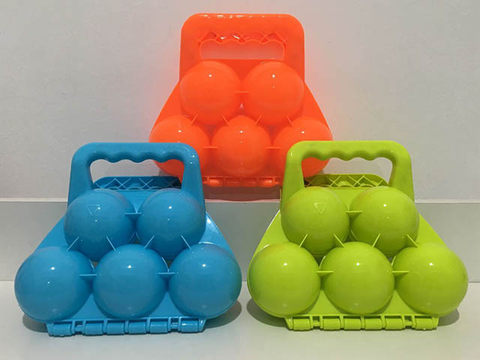 Five-ball snowball clip (three-color mixed)