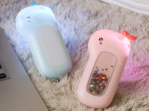 Cute pet warm hands and precious night lamp style