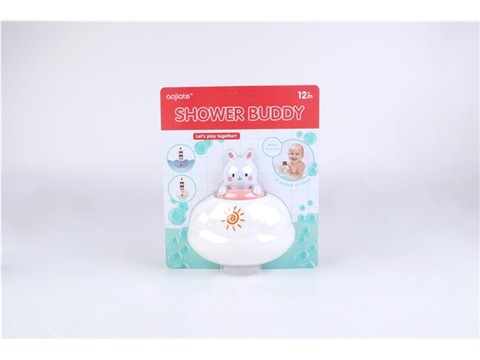 Floating rain clouds (white rabbits) bath toys in the bathroom