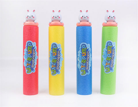 White rabbit 27cm round water cannon (diameter 5cm) water pump gun toy