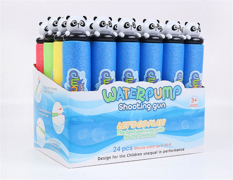 Panda 27cm round water cannon (diameter 5cm) water pump gun toy