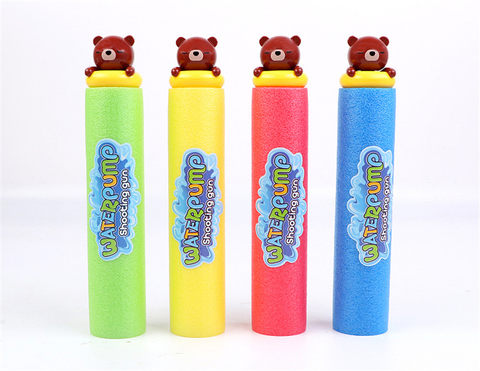 Brown bear 27cm round water cannon (diameter 5cm) water pump gun toy