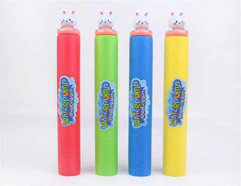 White rabbit 35cm round water cannon (diameter 5cm) water pump gun toy