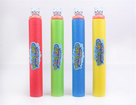 White cat 35cm round water cannon (diameter 5cm) water pump gun toy