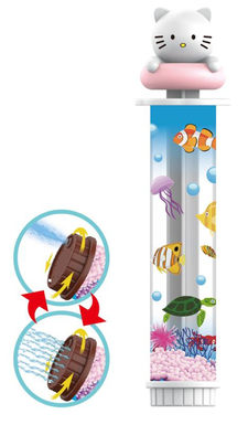 Bathing cartoon squirt gun toy white cat squirt gun toy