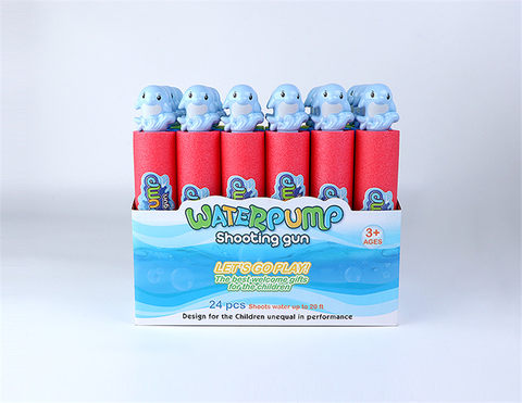 Dolphin 27cm round water cannon (diameter 5cm) water pump gun toy