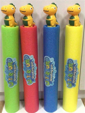 Small dinosaur 36cm round water cannon (diameter 5cm) water pump gun toy