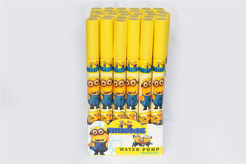 Miniature plastic film 45CM round water cannon (diameter 4cm) water pump cannon toy