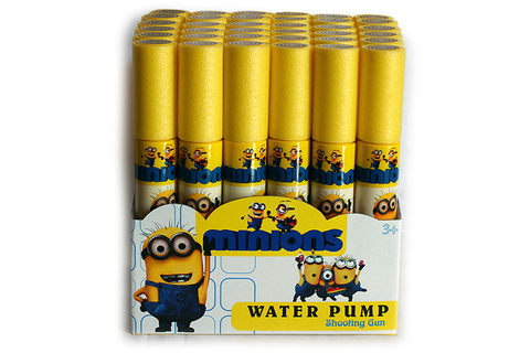 Miniature plastic film 26CM round water cannon (diameter 4cm) water pump cannon toy