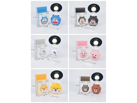 Night light fan electric fan