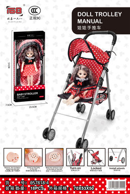 Doll cart Barbie doll house toys