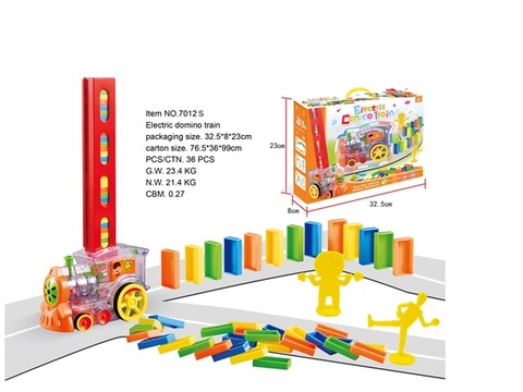 Electric Domino Train (with 80 dominoes)