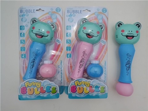 Light, music, fun, electric bubble stick, big mouth frog.