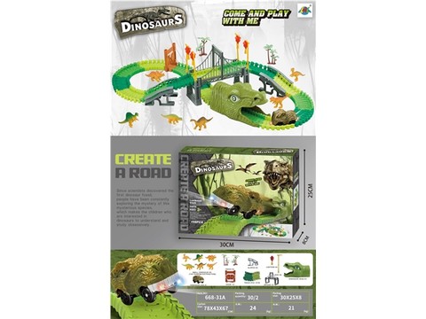 Dinosaur electric rail car