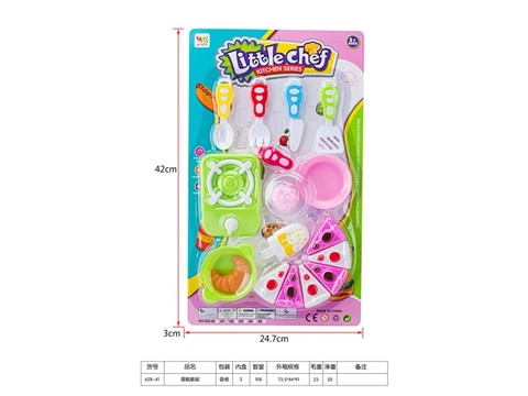 Cake set, house toys