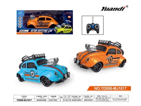 1:18 four-way beetle remote control car (excluding electricity) remote control car toy