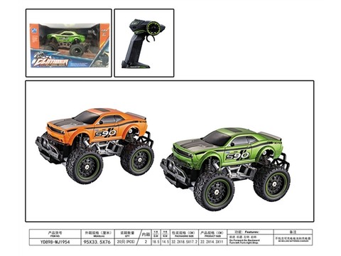1:24 big wheel four-way Dodge remote control car (excluding electricity) remote control car toy