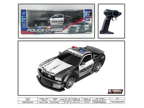 1:12 remote control Mustang police car (excluding electricity) remote control car toy