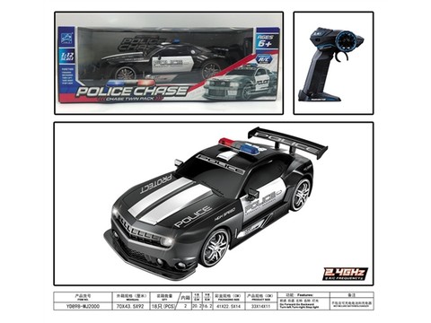 1:12 remote control Mustang police car (excluding electricity) remote control car toy