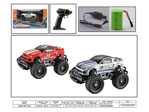 1:24 Big Wheel Mustang remote control car (including electricity) remote control car toy