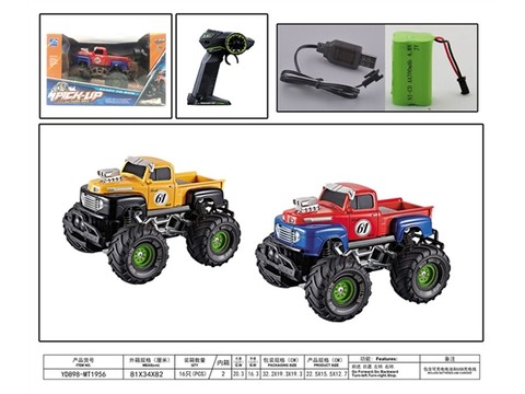1:22 Big Wheel four-way retro Ford pickup remote control car (including electricity) remote control car toy