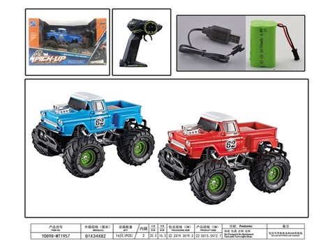 1:22 big wheel four-way retro Chevrolet pickup remote control car (including electricity) remote control car toy