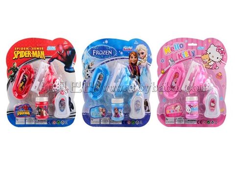 Deformable electric bubble gun + fan (two in one)