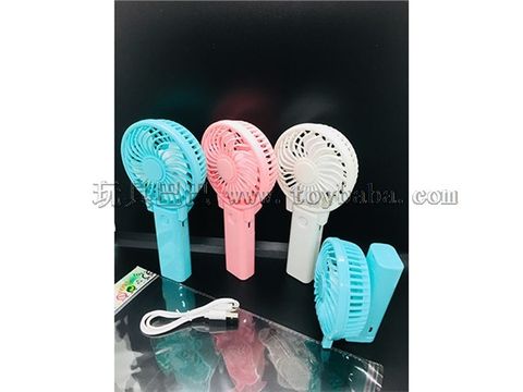 Folding mini fan with USB (three-color mixed)