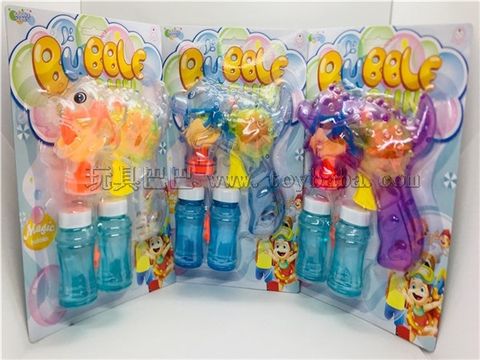 Automatic inertial flash dinosaur bubble gun (dual water)