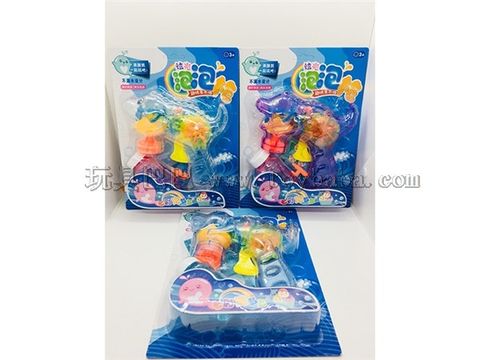 Automatic Inertial Flash Dinosaur Bubble Gun (Single Water + Bubble Liquid) Chinese