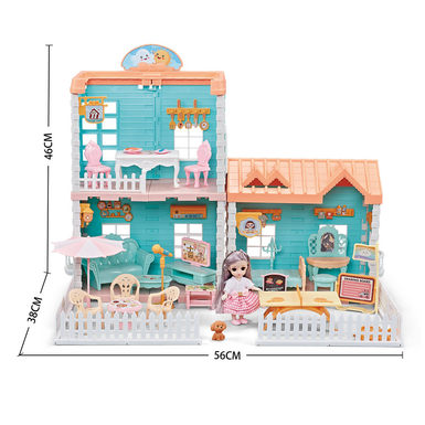 Self-installed villa house + 4.5-inch joint doll 1 toy