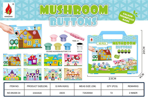 Mushroom nail 45PCS jigsaw puzzle toy