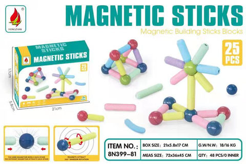 Magnetic rods 25PCS building blocks educational toys