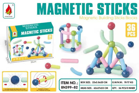 Magnetic rods 36PCS building blocks educational toys