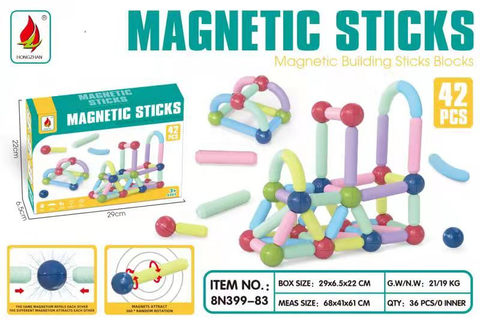 Magnetic rods 42PCS building blocks educational toys