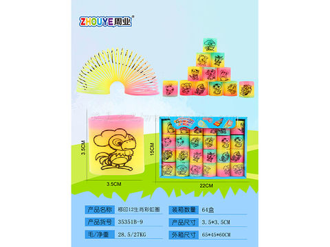 Pad printing 12 zodiac rainbow rings
