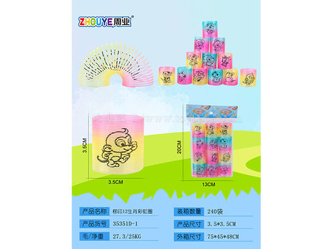 Pad printing 12 zodiac rainbow rings