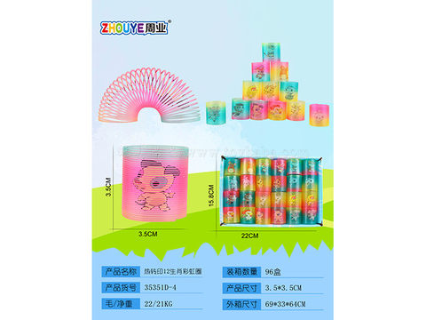 Thermal transfer of 12 zodiac rainbow rings