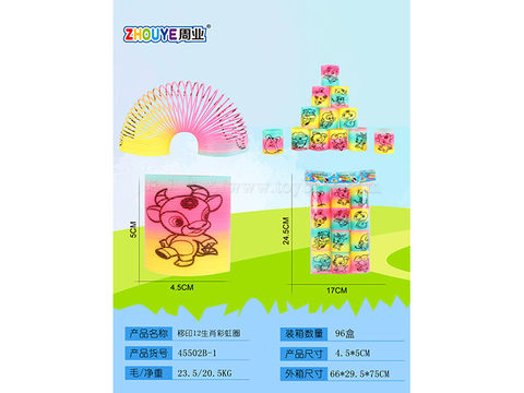 Pad printing 12 zodiac rainbow rings