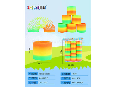 Spring rainbow circle