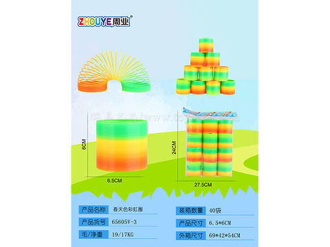 Spring rainbow circle