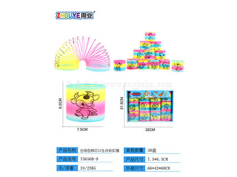 Pad printing 12 zodiac rainbow rings