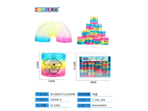 Pad printing 12 zodiac rainbow rings
